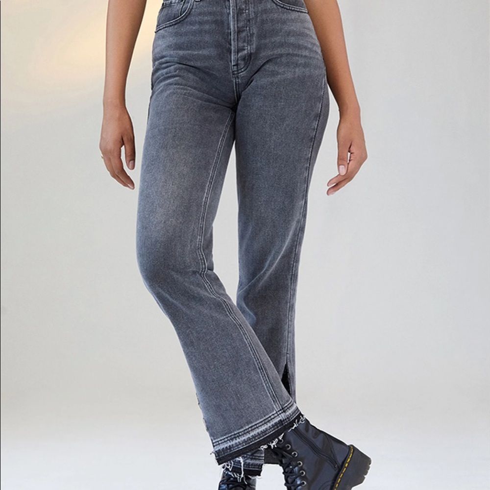 Pacsun Washed Out Black Dad Jeans with Ankle Detail